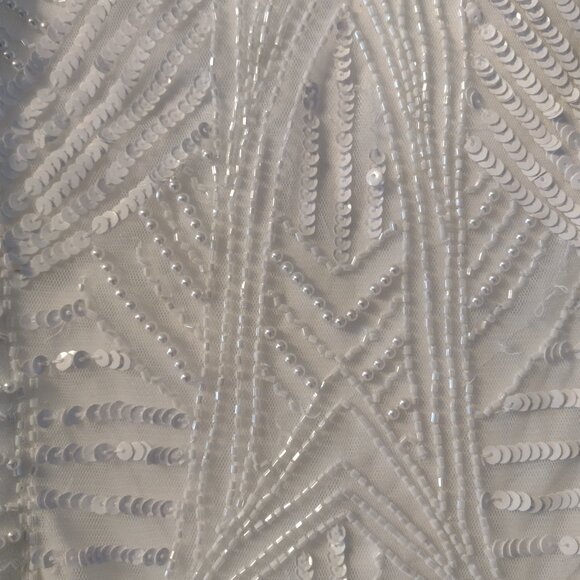 Lulus Luxe Bridal Radiant Presence White Sequin Sleeveless Backless Maxi Dress - Picture 7 of 8